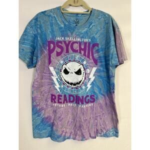 Jack Skellingtons Psychic Readings Tie Dye T Shirt Size Large